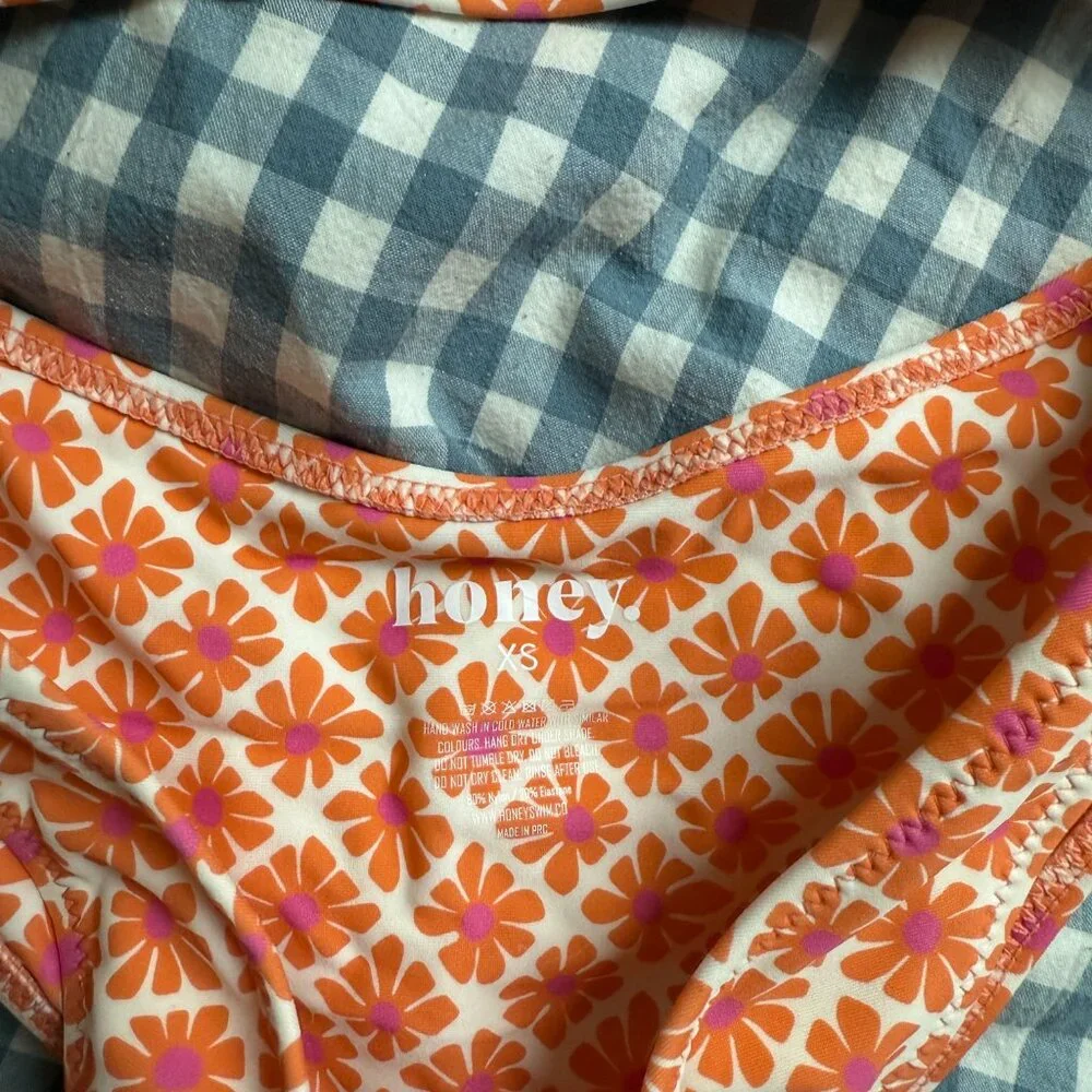 Honey Swim Kora Bralette Bikini Top (S) and Bottoms (XS) - Picture 2 of 5